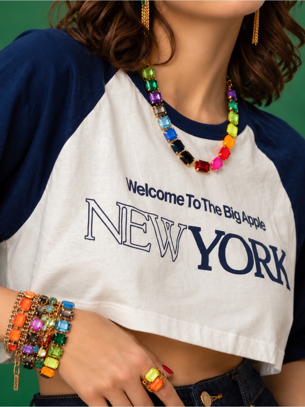 TOVA Jabari Necklace
Emerald-Cut Crystal stones.. - Picture 1 of 7